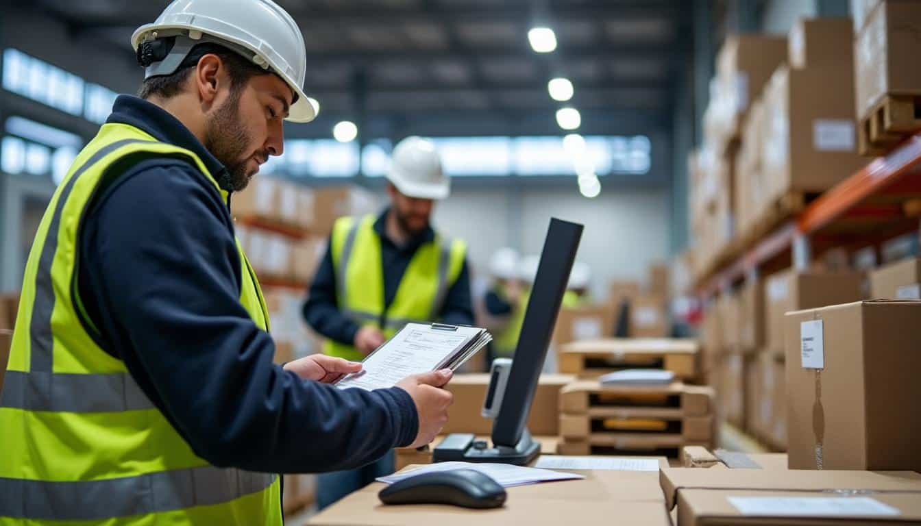 Illustration: Comprendre le rôle essentiel du réceptionnaire dans la gestion des marchandises