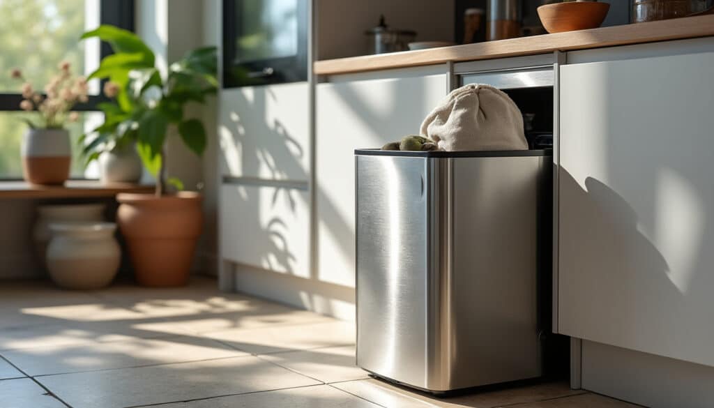 Poubelle haute et étroite : optimiser l’espace avec style et praticité