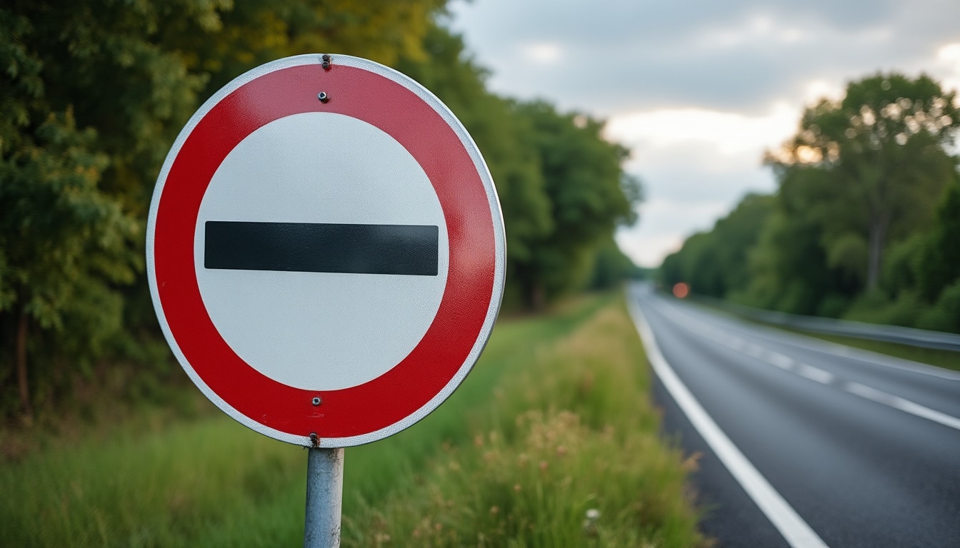Panneau d’interdiction : rôle, catégories et installation efficace