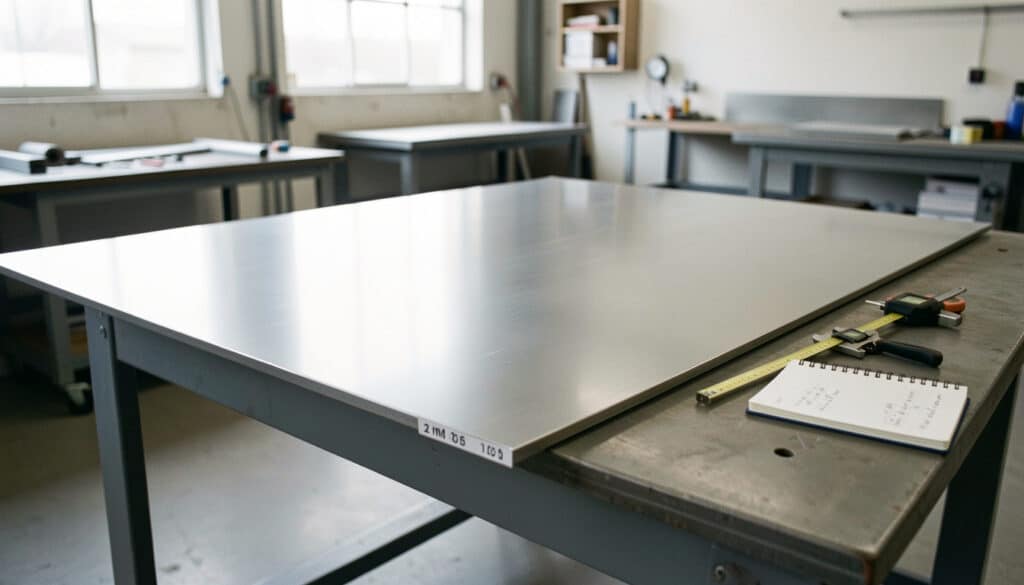 Prix d’une tôle acier 2 mm en 2000 x 1000 mm